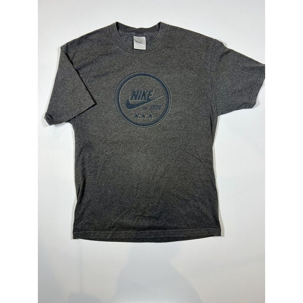 Nike Short Sleeve Early 2000's Vintage‎ Size L T-shirt Charcoal Gray